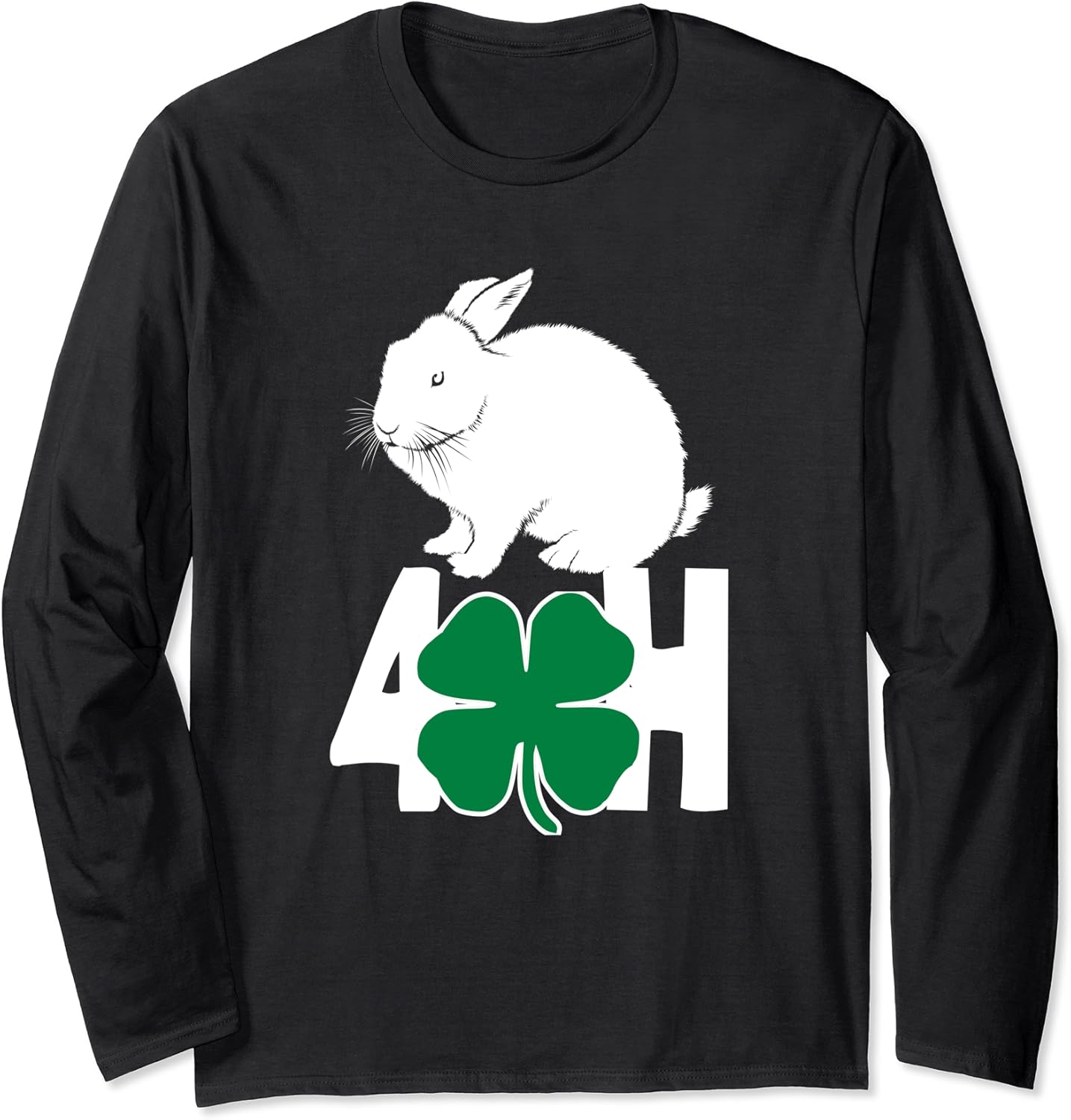 Fun 4H Love Rabbits Shirt Long Sleeve TShirt Amazon.co.uk Clothing